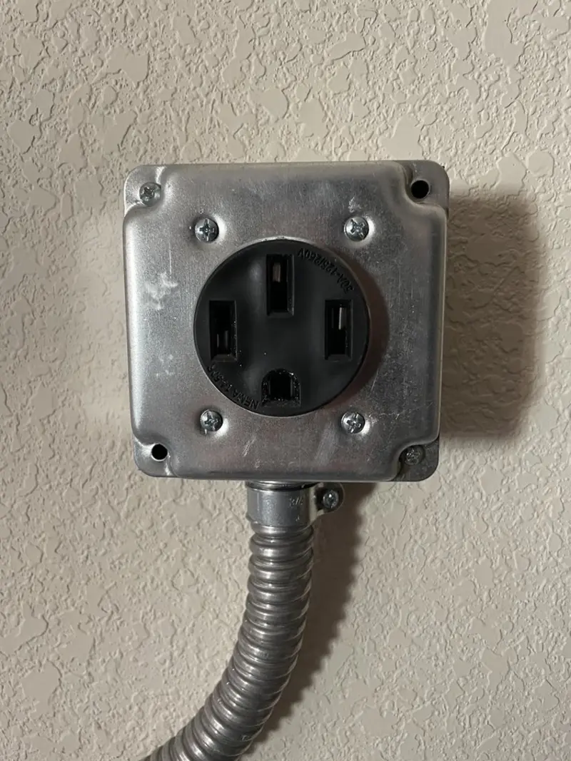 NEMA 14-50 outlet installed for Electrical Panel Upgrade in Fort Mohave